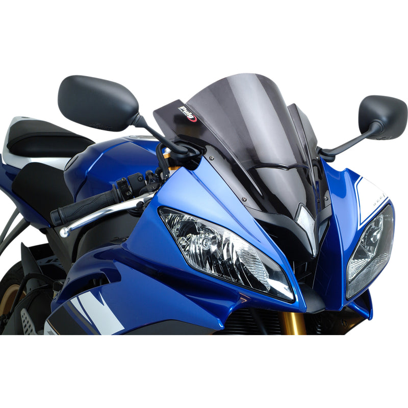 PUIG HI-TECH PARTS 2301-2386 4635F Z-Racing Windscreen Race Windscreen - 13-3/4" - Dark Smoke - YZF-R6