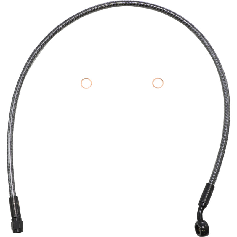 MAGNUM SHIELDING 1741-6282 77127 KARBONFIBR Upper Brake Line - Front - 3/8" - 35° - 27" - KARBONFIBR