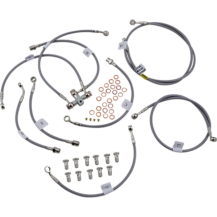 GALFER 1741-5967 FK003D420-9 Brake Line Kit Brake Line - Stainless Steel