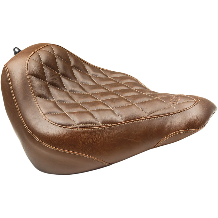 MUSTANG 0802-1252 83053 Wide Tripper™ Solo Seat - without Backrest - Diamond - Brown