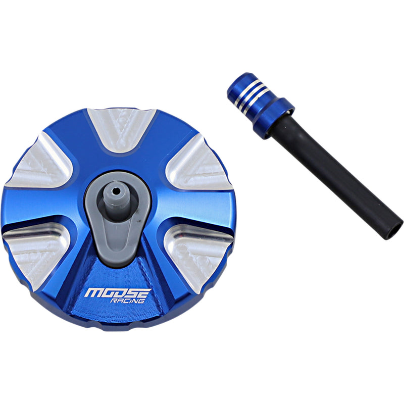 MOOSE OFFROAD 0703-0830 T03-5111L Aluminum Gas Cap blue - husqvarna