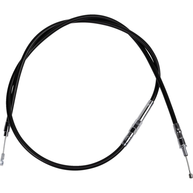 Drag Specialties High-Efficiency Black Vinyl Clutch Cable 60-5/8" For Harley Low Rider Custom 1987-1994