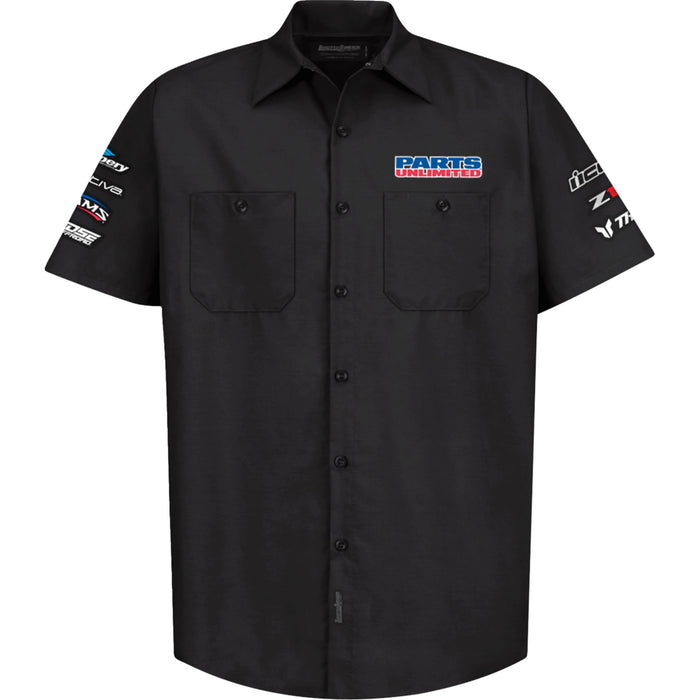 THROTTLE THREADS 3040-3464 PSU38ST24BKSR Parts Unlimited House 25 Shirt black - small