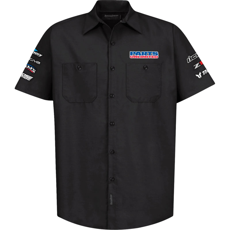 THROTTLE THREADS 3040-3470 PSU38ST24BK4R Parts Unlimited House 25 Shirt black - 4xl