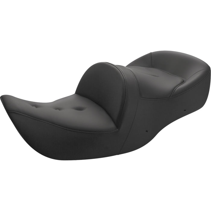 SADDLEMEN 0810-2293 H01-07-181 Roadsofa™ Pillow Top Seat - Without Backrest - Pillow Top - Black