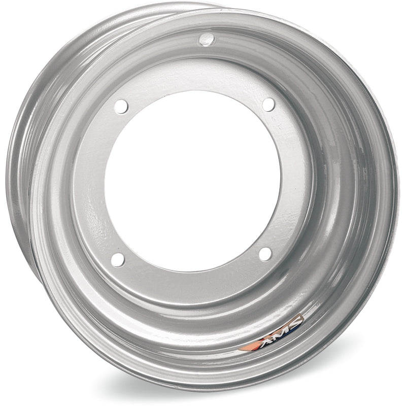 AMS 0231-0012 AMS123 Steel Replacement Wheel Steel Wheel - Front - Chrome - 10x5 - 4/166 - 2+3