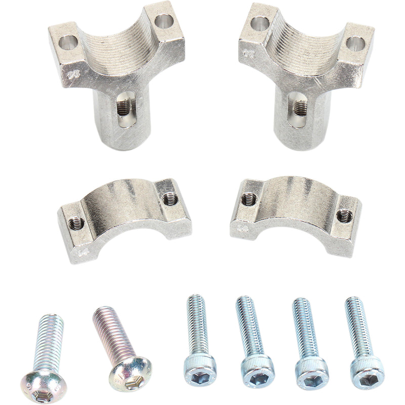 MOOSE OFFROAD 0635-1031 50-014S 1-1/8" Mount Clamps for Aluminum Handguards Handguard Clamp - Aluminum - Silver