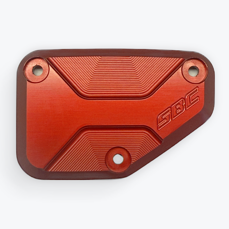 SBC Performance Harley-Davidson Front Brake Master Cylinder Cover — Red