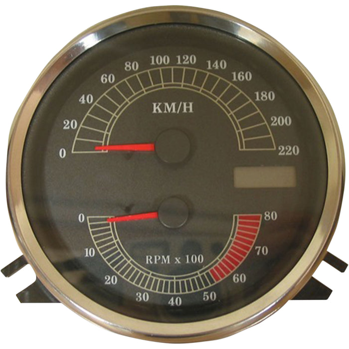 DRAG SPECIALTIES Electric Speedometer/Tachometer Electronic - Stock Look rpm