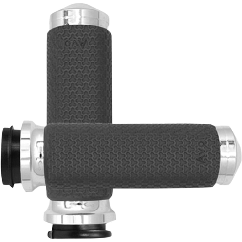 Avon Large Grips - MF-63B-CH-FLY For Harley Motorcycles 2008-2024