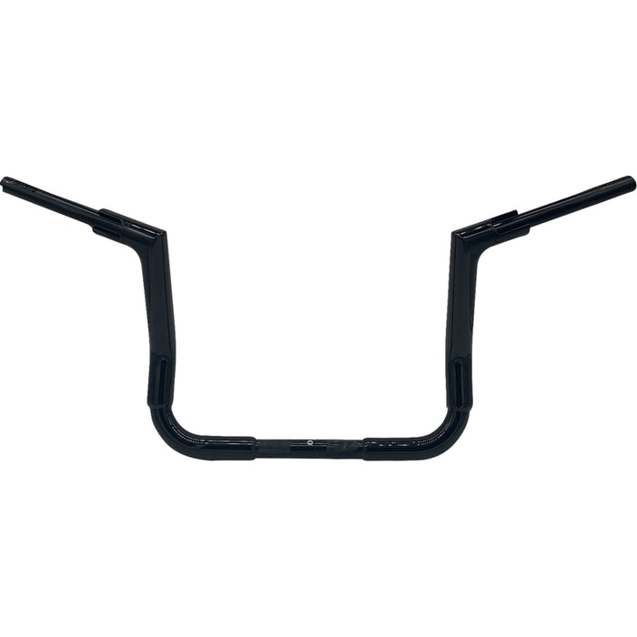FAT BAGGERS INC. 0601-6385 645012-B 1-1/2" EZ Install Flat Top Handlebar - 12" - Black
