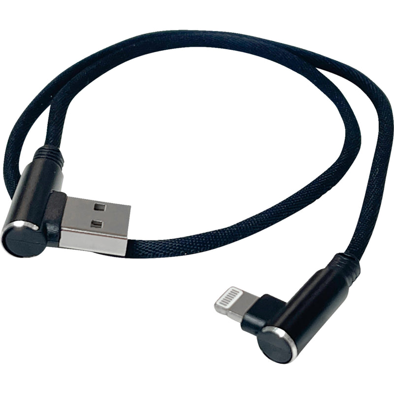 RIDEPOWER 3807-0638 RP90DEGUSBLHT18 90° USB to 90° Lightning Cable charger - single-end - 18"