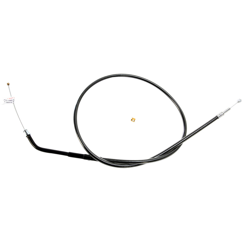 Magnum Shielding Black Pearl™ Braided Throttle Idle Cable — Idle 38-3/4" - 44258 For Harley Motorcycles 1996-2017