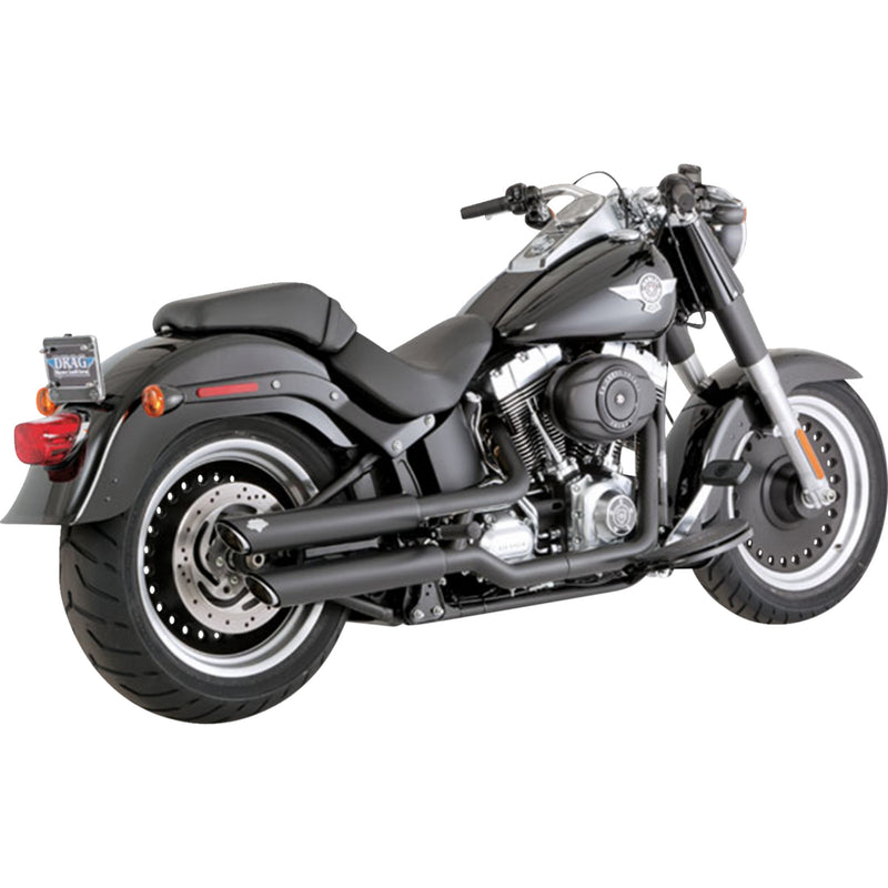 Vance & Hines Twin Slash Muffler - 46343 For Harley Softail 2010-2017