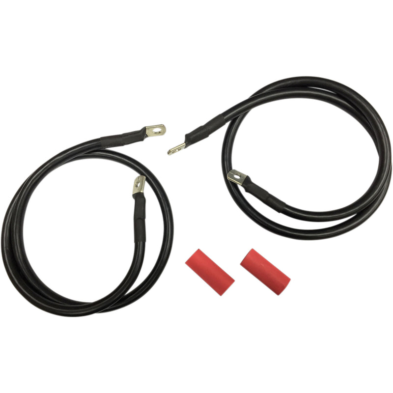 Drag Specialties Battery Cable Kit - 2113-0670 For Harley Touring 1989-1992