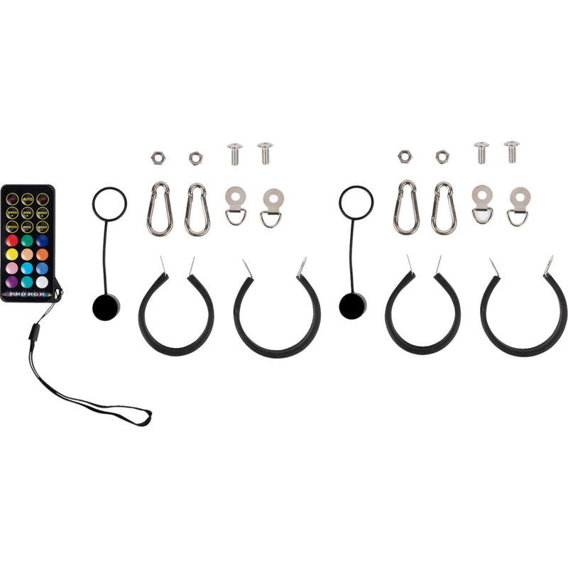 MOOSE OFFROAD 2040-3166 PQR-CHSBTR1.8-132-PU Quick Release Whip Lights Quick Release Whip - 3' - Pair