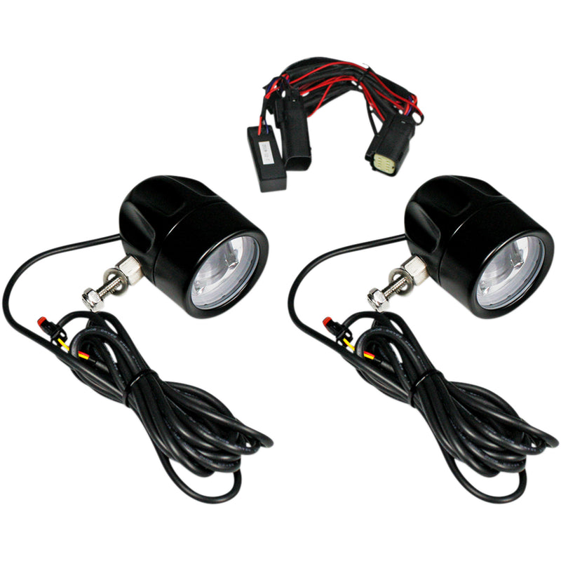 Custom Dynamics Fog Light - PB-FOG-SS6-B For Harley Touring 2010-2013