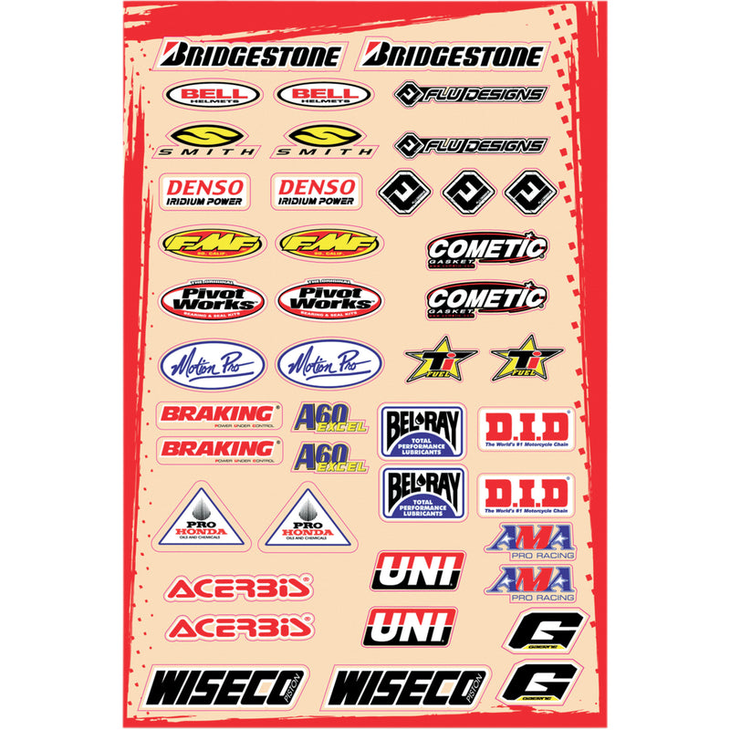FLU DESIGNS INC. 4320-1197 00504 Universal Logo Decal Kit Decal Logo Kit - C