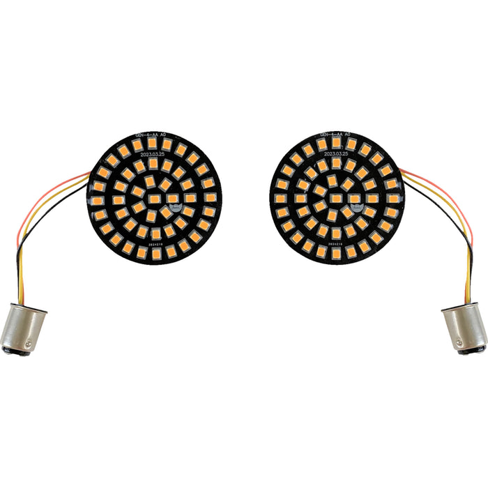 CUSTOM DYNAMICS 2020-2157 GEN-4-A-1157 Genesis® 4 Solid Amber Front Turn Signal Insert - LED - Amber - 1157