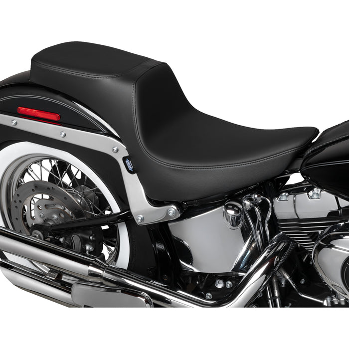 DRAG SPECIALTIES 0802-1644 Performance Predator 2-Up Seat - Predator III 2-Up Seat - Solar Leather - Smooth - FL '00-'17