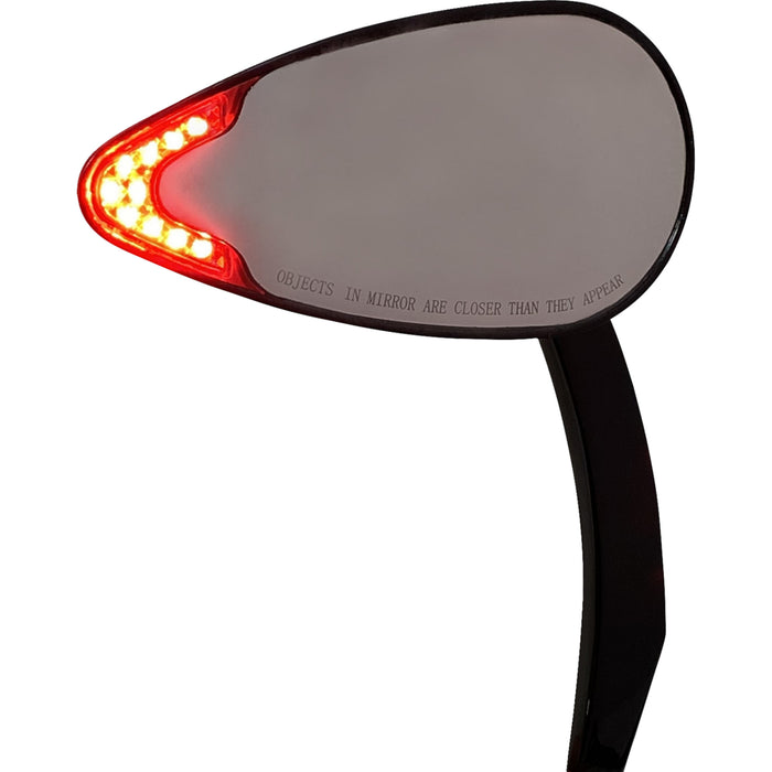 CUSTOM DYNAMICS 0640-1759 CD-MIR-PLUG-B LED Mirrors with Run/Turn Signal - Side View - with LED Turn Signal - Black