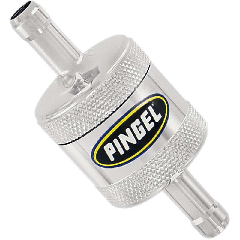 PINGEL DS-391662 SS1C In-Line Fuel Filter Fuel Filter - Short - Chrome - 5/16"
