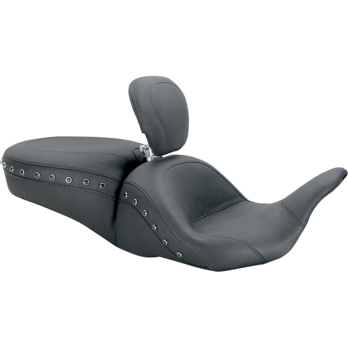 MUSTANG 0801-0606 79705 Lowdown™ 2-Up Seat - Lowdown Seat with Driver Backrest - Black Studded