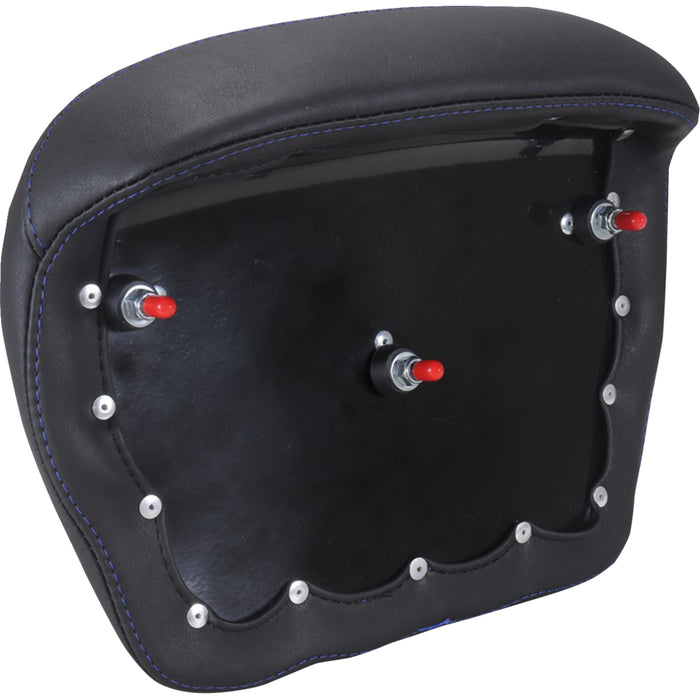 MUSTANG 0822-0644 88440SB Chopped Tour-Pak® Sissy Bar Pad Chopped Tour-Pak® Pad - Sky Blue Stitching - FLH/FLT '23-'25