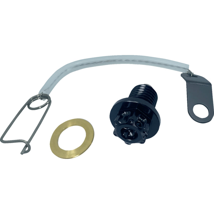 PSR 0920-0110 00-01947-22 Magnetic Oil Drain Plug Magnetic Drain Plug - M12 x 1.50 x 21 mm - Black