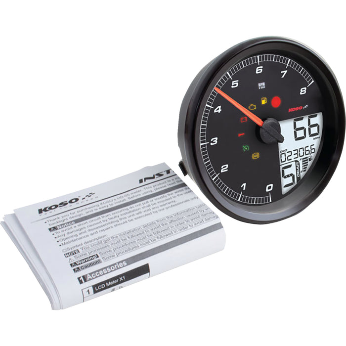 KOSO NORTH AMERICA 2212-0893 BA072110 HD-05 Multifunction Meter black