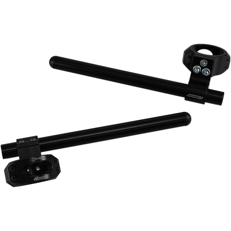 DRIVEN RACING 0601-3967 DHCLOR50BK Halo Clip-On Handlebar Handlebar - Clip-On - Halo - Riser - 50 mm - Black