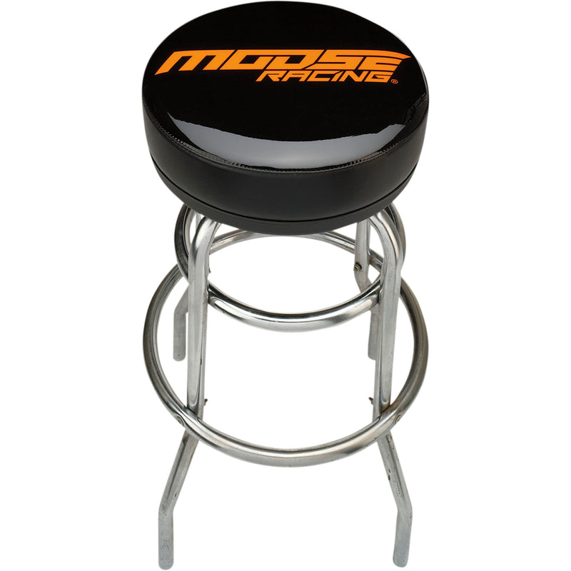 MOOSE OFFROAD 9905-0153 X80-6020MR Bar Stool Branded Barstool - Black/Orange Logo
