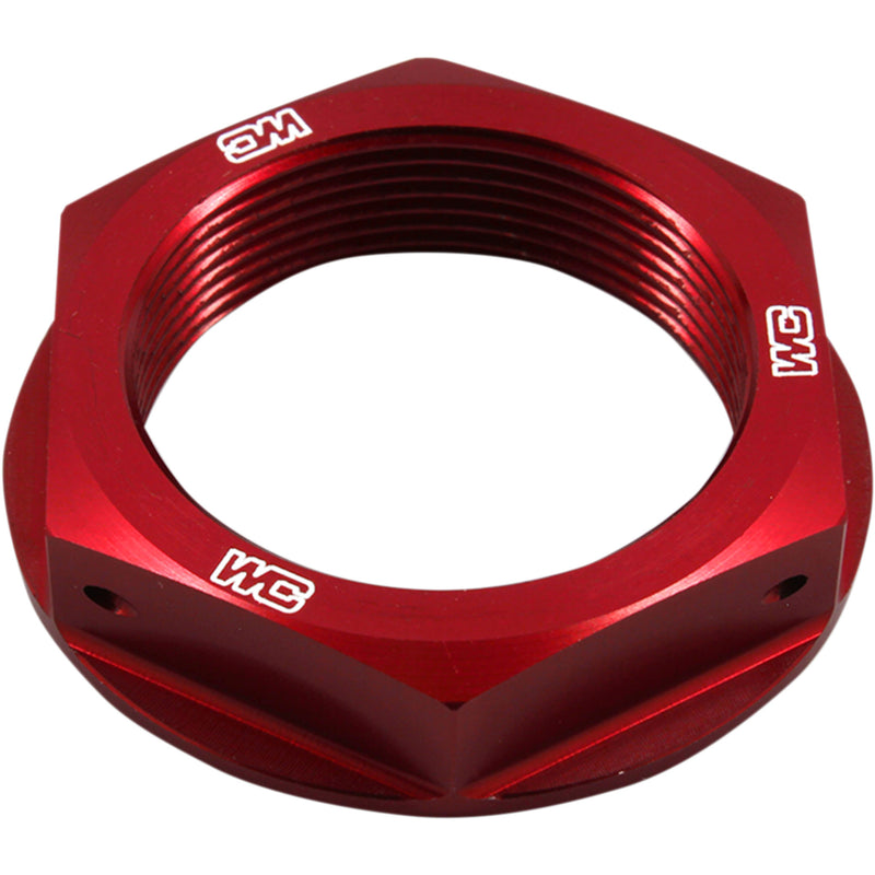 WORKS CONNECTION 0410-0242 24-305 Steering Stem Nuts Steering Stem Nut - Red - Honda