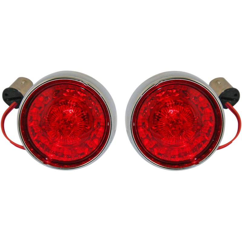 Custom Dynamics Bullet Bezel Turn Signal Assembly - PB-BB-RR-1157CR For Harley Motorcycles 2007-2025