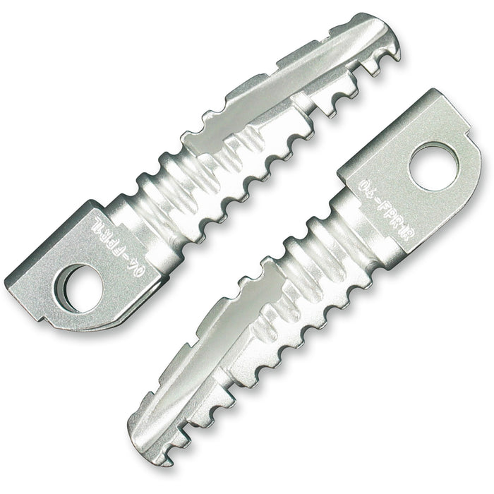 PSR 1620-0963 04-01200-21 SBK Pegs for OEM Footrests Footpegs - Silver