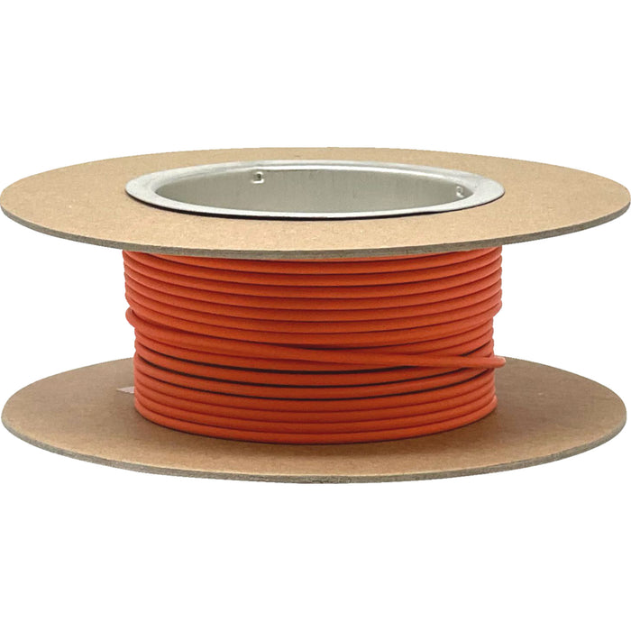 NAMZ 2120-1304 NGWR-316 Bare-Copper GXL Hook-Up Wire 25' GXL Wire Spool - 16 Gauge - Orange