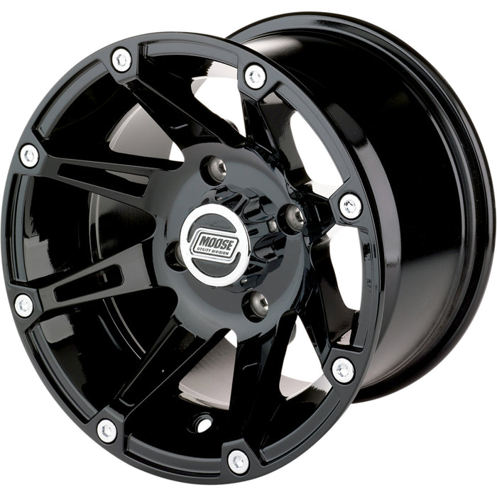 MOOSE OFFROAD 0230-0448 387MO127136GB4 387X Wheel Wheel - 387X - Front - Black - 12x7 - 4/136 - 4+3