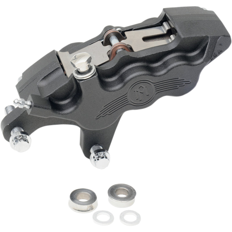 Performance Machine (pm) Brake Caliper Kit - 0051-2915-SMB For Harley Motorcycles 2000-2014