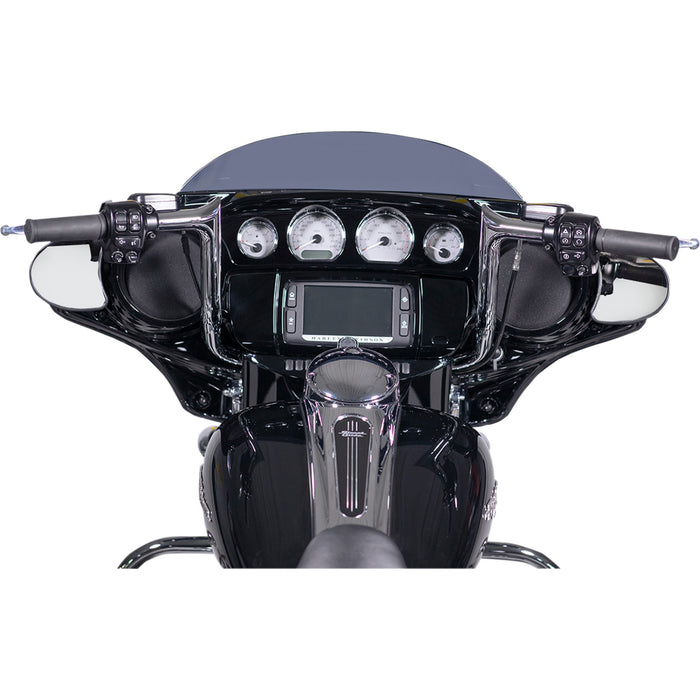 FAT BAGGERS INC. 0601-4780 909112 1-1/4" EZ Install Pointed Top Handlebar Kit - 12" - Chrome