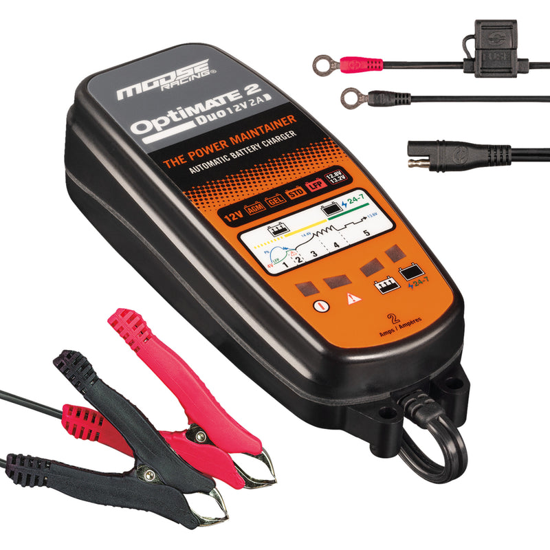 MOOSE OFFROAD 3807-0707 TM-555 Optimate 2 Duo Charger/Maintainer Battery Charger/Maintainer - Optimate 2 Duo