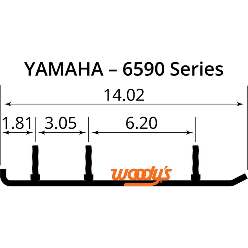 WOODY'S 4612-0187 EYV3-6590 Extender Trail III™ Flat-Top® Wear Bars Extender Trail III™ Flat-Top® Runner