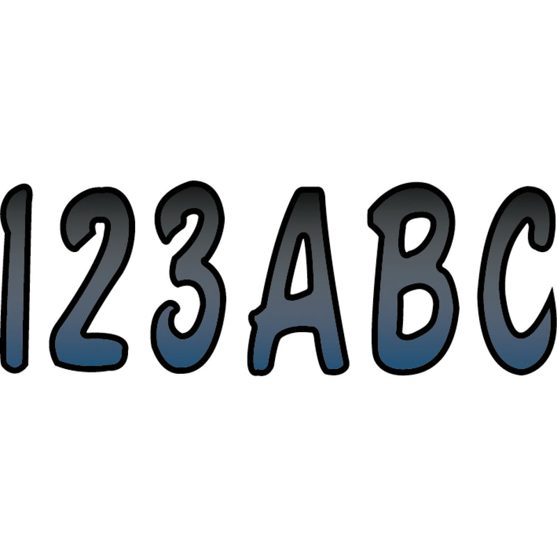HARDLINE 4320-0212 BMBKG200 Watercraft ID Kit I.D. Sticker Kit - 200 Series - Metallic Blue Gradation