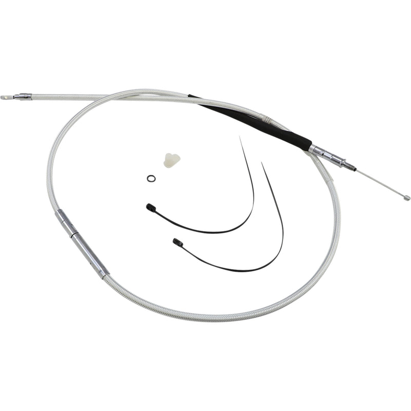 Magnum Shielding High-Efficiency Braided Sterling Chromite II® Clutch Cable /16" - 32234HE For Harley Touring 2008-2013