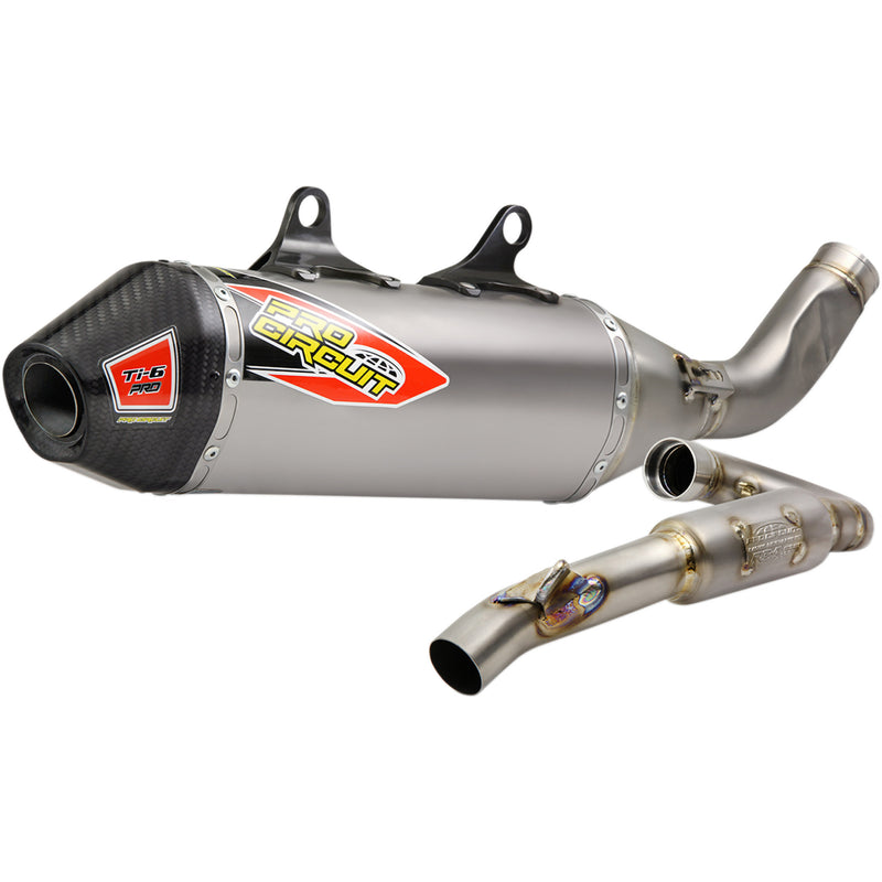 Pro Circuit Ti-6 Pro Single Canister Exhaust System - 0351925FP For Gas Gas 250F 2021-2022 | Husqvarna FC 250 2019-2022 | KTM SX-F 250 2019-2022