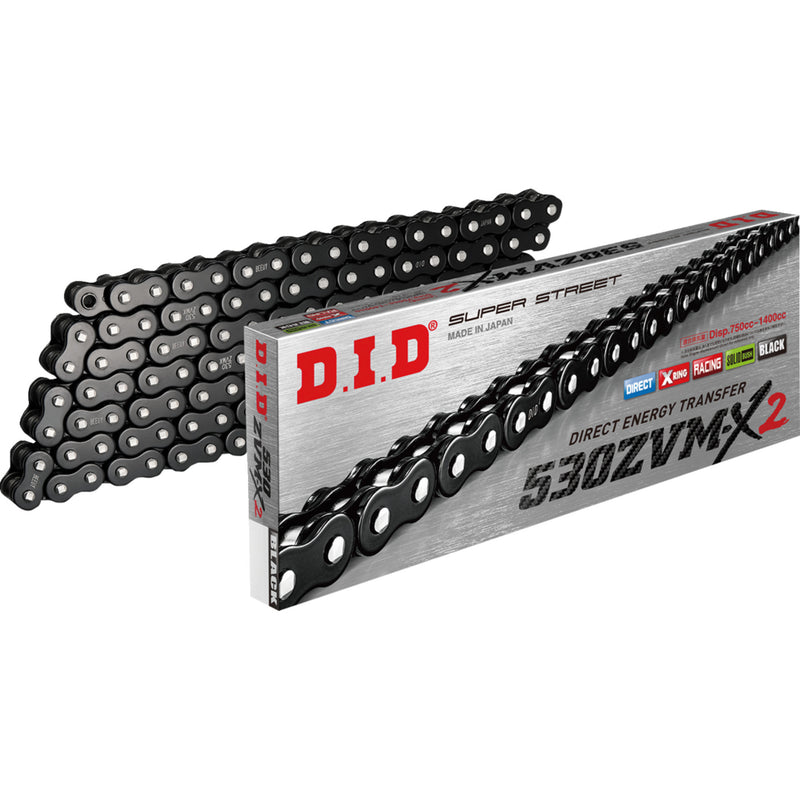 DID 1223-1664 530ZVMX2B120 530 ZVM-X2 Chain 530 ZVM-X2 - Drive Chain - 120 Links - Black