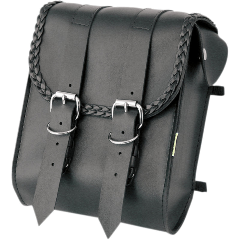 WILLIE & MAX LUGGAGE 3503-0038 58481-20 Braided Sissy Bar Bag Sissy Bar Bag - Braided - Black