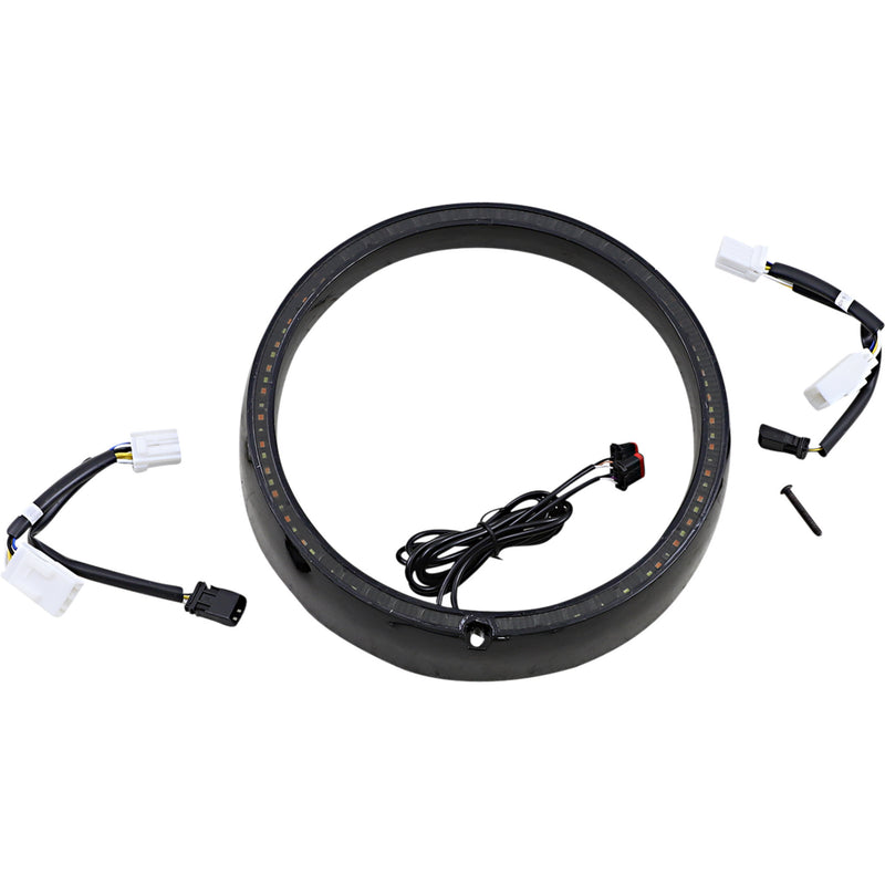 Custom Dynamics Accent Trim Ring - PB-7TR-SEQ-2B For Harley Touring 2006-2013
