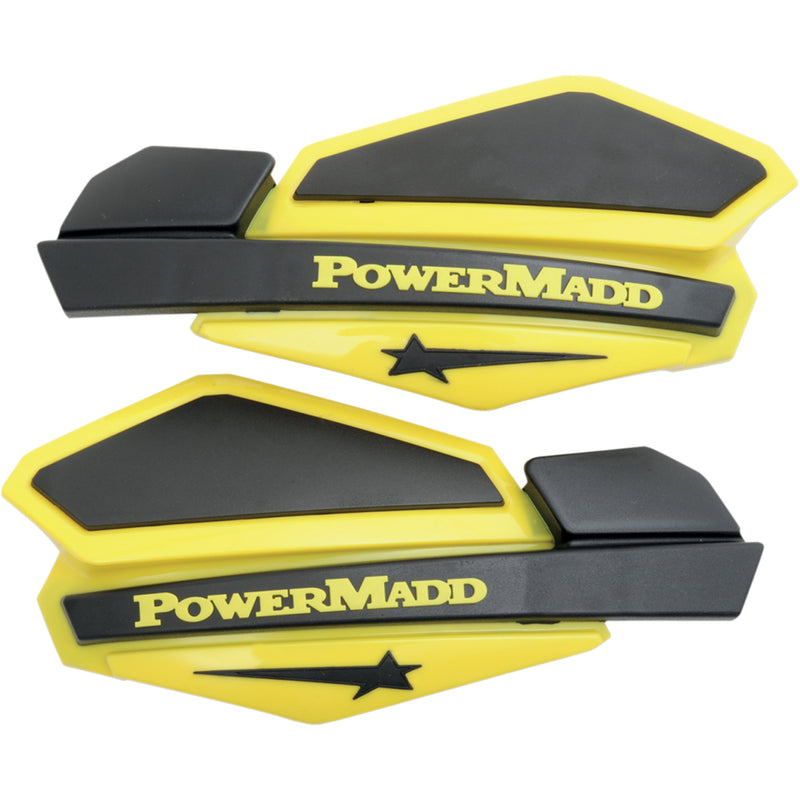 POWERMADD 14206X 34206 Star Series Handguards Handguards - Suzuki Yellow/Black