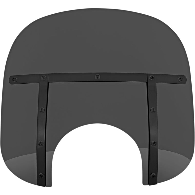 MEMPHIS SHADES 2313-0306 MEB35110 Memphis Fats Windshield Fats Windshield - 13" - Headlight - Dark Black Smoke