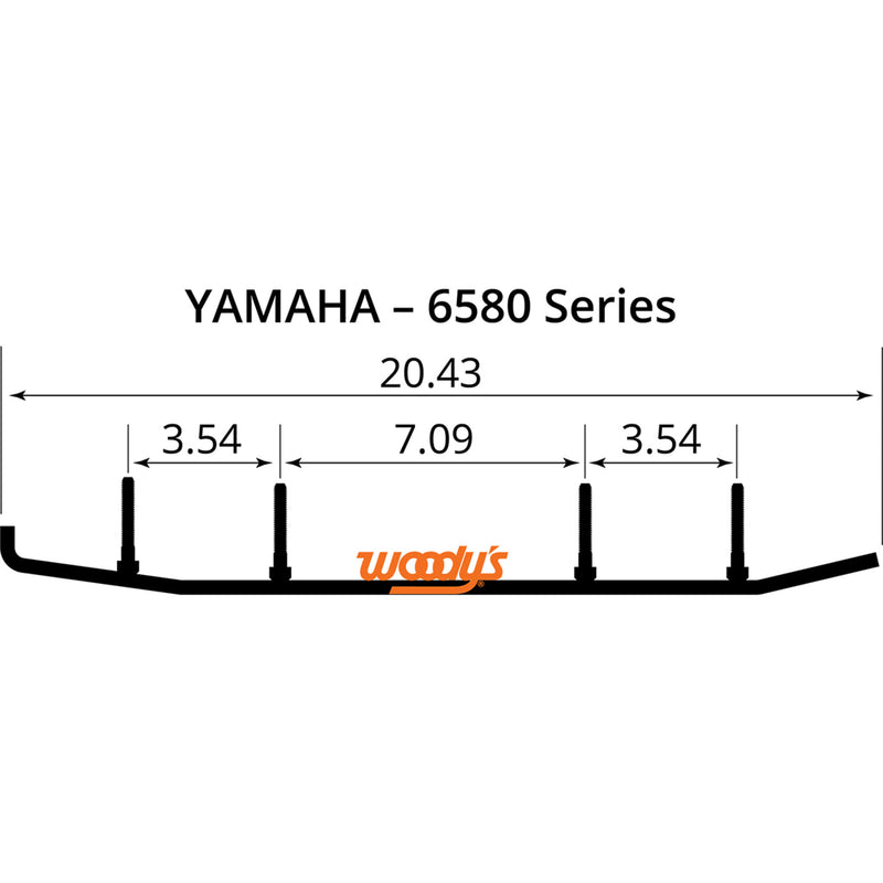 WOODY'S 4612-0022 EYV3-6580 Extender Trail III™ Flat-Top® Wear Bars Extender Trail III™ Flat-Top® Runner